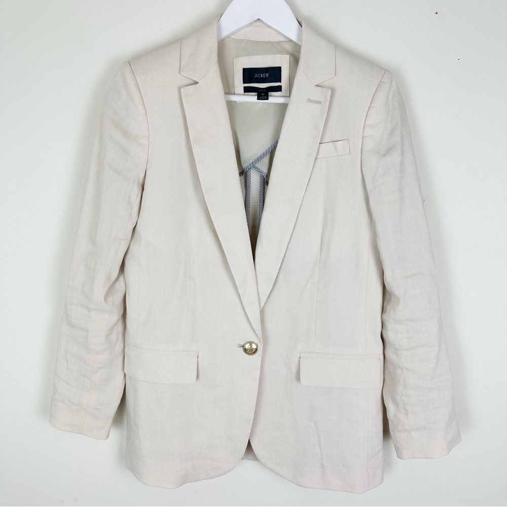 J. Crew Alfie Blazer Jacket in Italian Linen